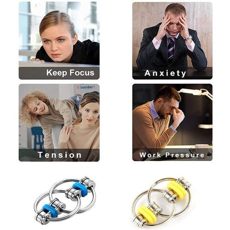 1X Flippy Bike Chain Fidget Toy Stress Relief Sensory - Red