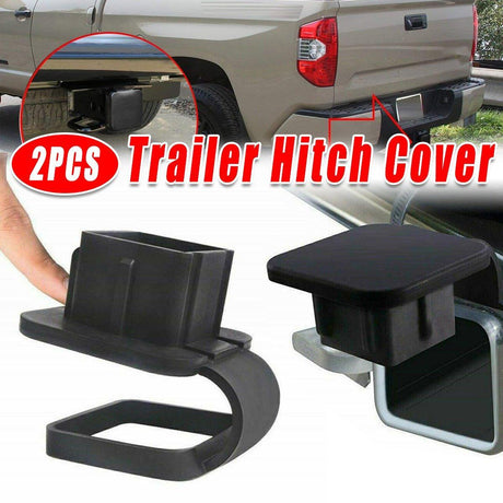 2pcs Car Trailer Hook Cover Retrofit Decoration Protective Towing Hitch Cover