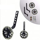 12–20 Inch Bike Training Wheels Flashing PVC Silent Stabilizer Auxiliary Support - Red