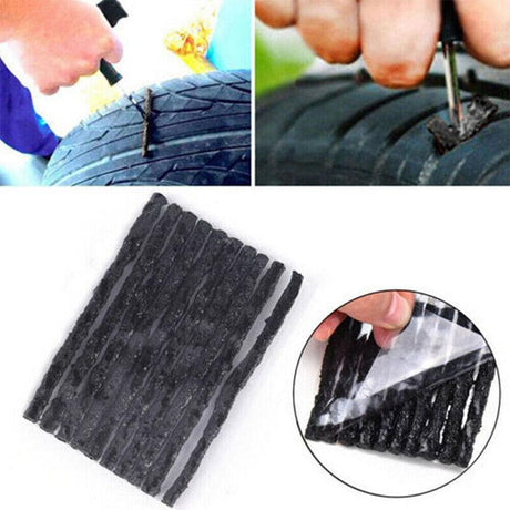 50× Tyre Repair Plugs Car Tire Puncture Recovery Tyre Tubeless Seal Plugs Strip