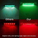 4PCS Marine LED Navigation Strip Lights Red and Green Waterproof 12–24V Compatible