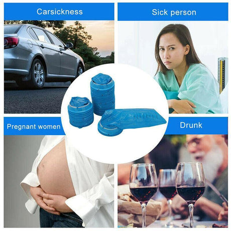 50X Leakproof Vomit Bags for Travel and Emergency Use