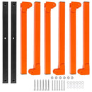 2PCS Wall Mounted Folding Storage Rack Carbon Steel Multi-Layer Organizer