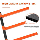 2PCS Wall Mounted Folding Storage Rack Carbon Steel Multi-Layer Organizer