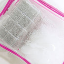 4pcs Durable PVC Cosmetic Bags Easy to Clean Multiple Sizes and Colours 9 Shades - 4pcs-White