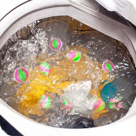 6PCS Reusable Laundry Hair Removal Balls for Lint Fluff Pet Hair Cleaning 3.5cm