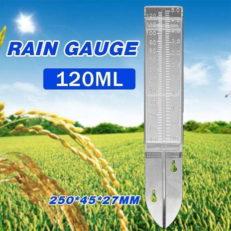 1PC Rain Gauge Water Catchment Device Weather Outdoor 120mm