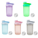 500ml Protein Powder Shake Ball Bottle Sport Mixer Shaker Mixing Drinking Cup - Pink