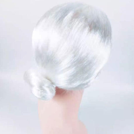 1X Grandma Wig Old Lady Woman White Granny Mother Dress Up Costume Party