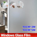 3/5M Sand Blast Clear Privacy Frosted Frosting Windows Glass Film Removable - 90cm×3M