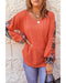 Azura Exchange Eyelet Thermal Knit Top - L