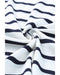Azura Exchange Stripe Button Henley Top - S