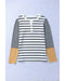 Azura Exchange Stripe Button Henley Top - XL