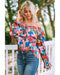 Azura Exchange Floral Print Off Shoulder Blouse - L