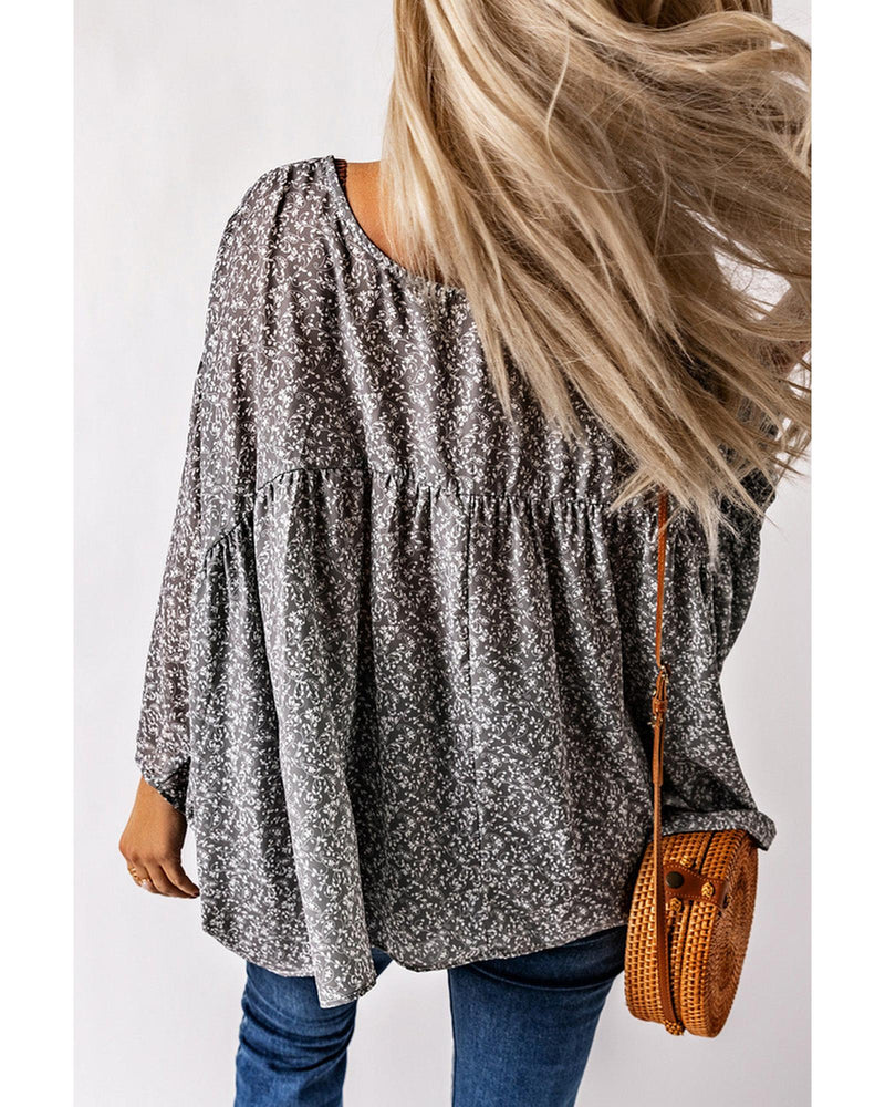 Azura Exchange Kimono Sleeve Ruched Blouse