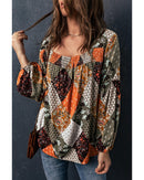 Azura Exchange Mixed Print Blouse - S