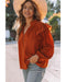 Azura Exchange Pleated V Neck Blouse - S