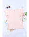 Azura Exchange Tiered Ruffled Short Sleeve Blouse - S