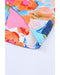 Azura Exchange Abstract Print V Neck Flutter Sleeve Blouse - M