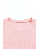 Azura Exchange Ruffle Sleeve Ribbed Knit Top - XL