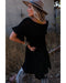 Azura Exchange V Neck Studded Blouse with Contrast Knit Splicing - M