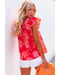 Azura Exchange Ruffle Sleeve Floral Blouse - XL