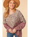 Azura Exchange Animal Print Patchwork Top - L
