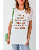 Azura Exchange Thanksgiving Slogan Graphic Tee - L