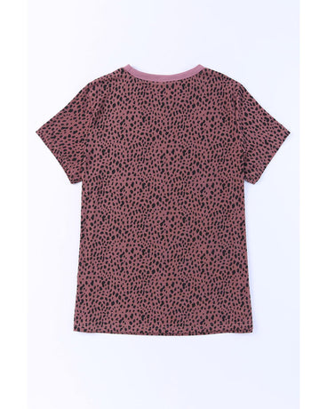 Azura Exchange Cheetah Print Short Sleeve T-Shirt - L