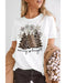 Azura Exchange Leopard Christmas Tree Graphic Print T-Shirt - S