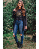 Azura Exchange Leopard Christmas Tree Graphic Print T-Shirt - M