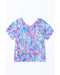 Azura Exchange Floral Print Oversized T-Shirt - L