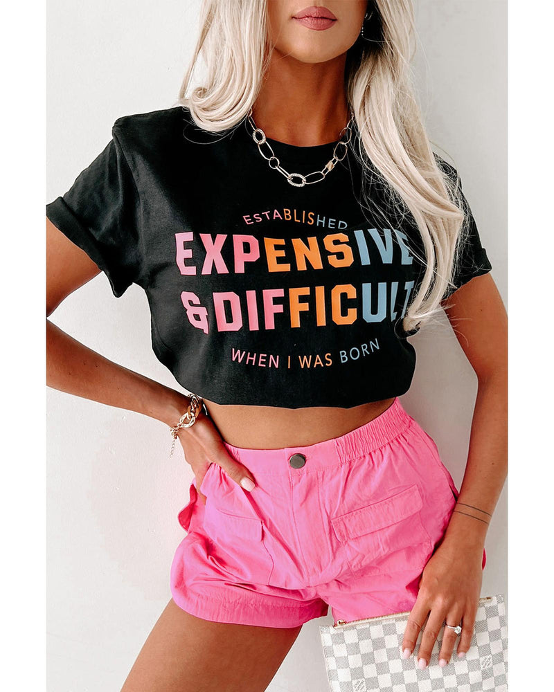 Black EXPENSIVE&DIFFICULT Graphic Tee - 2XL