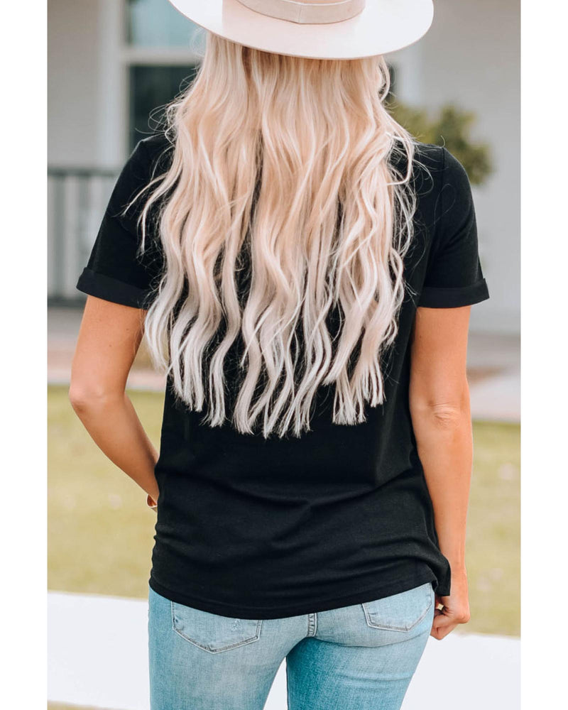 Black EXPENSIVE&DIFFICULT Graphic Tee - M