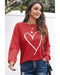 Azura Exchange Heart Graphic Sweatshirt - M