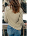Azura Exchange Contrast Binding Snap Button Geometric Pullover Sweatshirt - 2XL