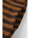Azura Exchange Striped Knit Quarter Zip Hoodie - XL