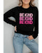 Azura Exchange BE KIND Letter Print Sweatshirt