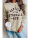 Azura Exchange Khaki Graphic Sweatshirt - S