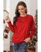 Azura Exchange Round Neck Raglan Sleeve Sweatshirt - S