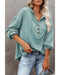 Azura Exchange High and Low Hem Hoodie with Buttoned Detail - S