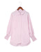 Azura Exchange Striped Boyfriend Shirt with Pocket - S