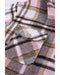 Azura Exchange Pink Geometric Plaid Print Pocketed Shacket - L