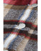 Azura Exchange Red Geometric Plaid Print Pocketed Shacket - M