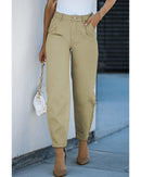 Azura Exchange Solid High Waist Casual Pants - 8 US