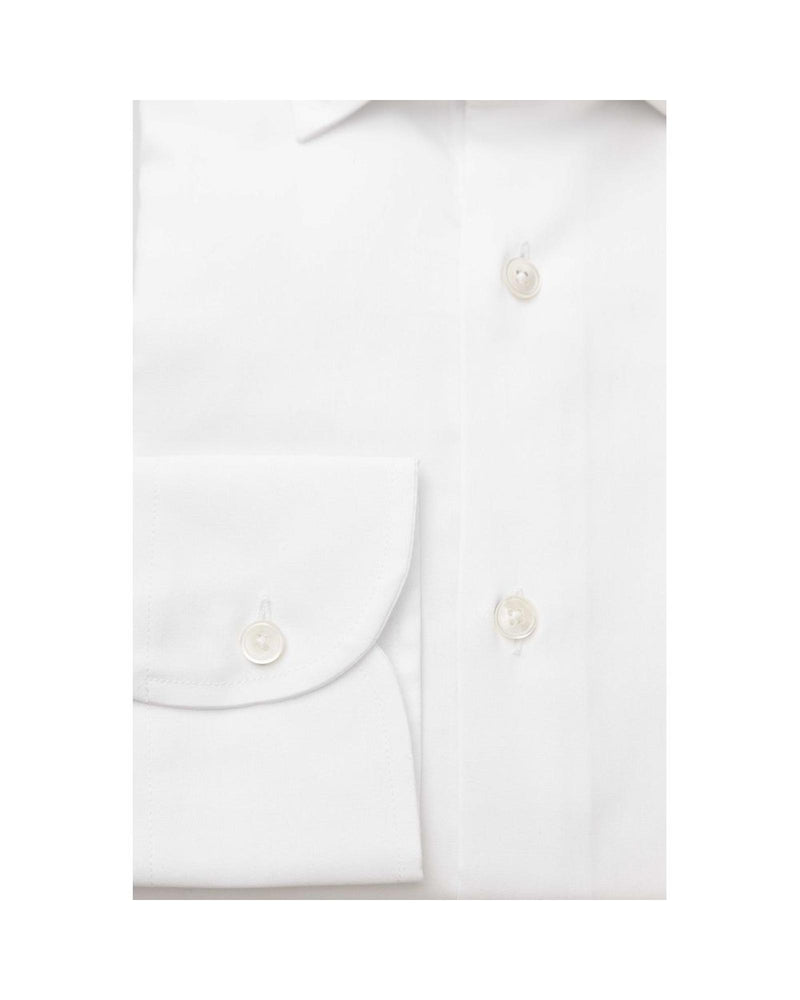 Bagutta Men's White Cotton Shirt - 2XL