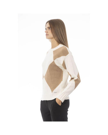 Baldinini Trend Women's Beige Wool Sweater - S