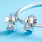 925 Sterling Silver Guardian Angel Diamond Pendant For Diy Bracelets