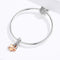 925 Sterling Silver Golden Four Leaf Clover Pendant For Diy Bracelets