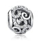 925 Sterling Silver Diamond Inlaid Bead Bracelet Accessory